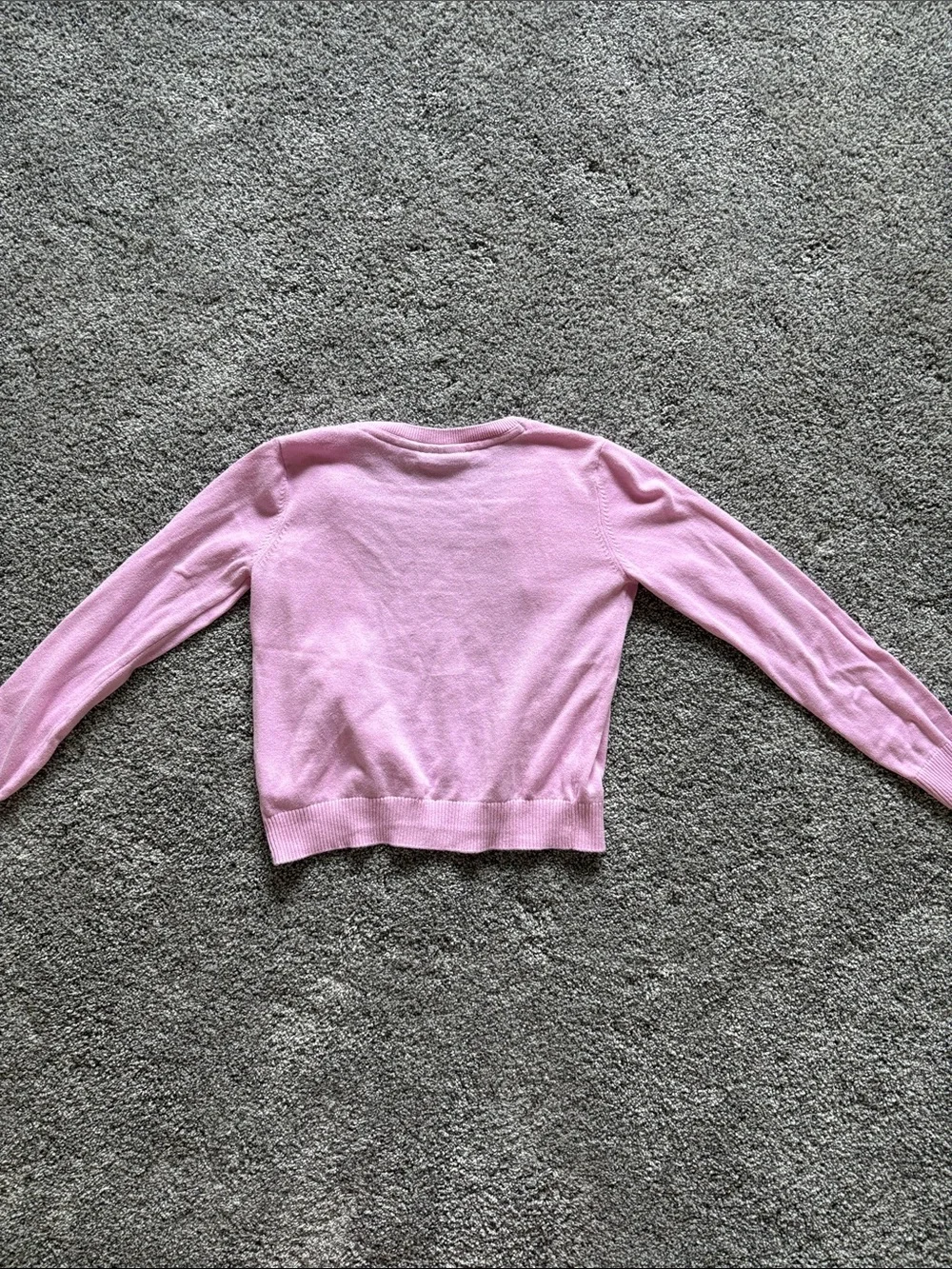 Children’s Place Pink Button-Front Crewneck Cardigan